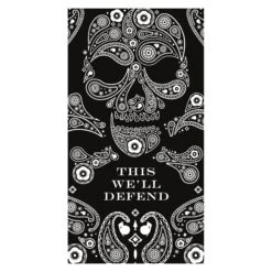 Death Paisley Long Sleeve - White -Grunt Style Sales GS5784 Men sDeathPaisleyLongSleeve White WEB READY BackART