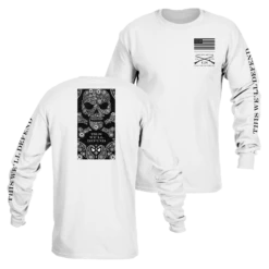 Death Paisley Long Sleeve - White
