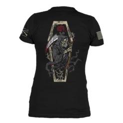 Women's Grim Reaper V-Neck - Black -Grunt Style Sales GS5787 Women sGrimReaperV Neck Black WEB READY 2023bk