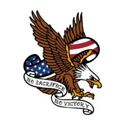 Women's No Sacrifice No Victory V-Neck - White -Grunt Style Sales GS5789 NoSacrificeNoVictoryWomen sV Neck White WEB READY 2023bkart