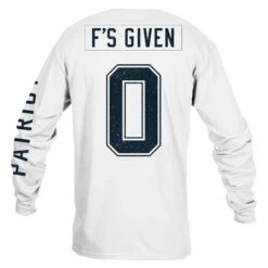 Zero F's Given Long Sleeve - White -Grunt Style Sales GS5800 Men sZeroF sGivenLongSleeve White STANDARD WEB READY BACK