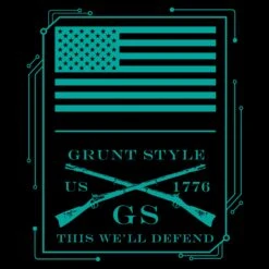 Circuit Skull Long Sleeve - Black 11 Circuit Skull Long Sleeve - Black -Grunt Style Sales GS5802 Men sCircuitSkullLongSleeve Black FRONT ARTWORK WEB READY