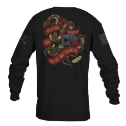 Liberty Or Death Long Sleeve - Black 17 Liberty Or Death Long Sleeve - Black -Grunt Style Sales GS5808 LibertyorDeathMen sLongSleeve Black WEB READY 2023bk