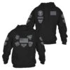 Patriot Patch Hoodie - Black 1 Patriot Patch Hoodie - Black -Grunt Style Sales GS5819 PatriotPatchMen sHoodie Black WEB READY Stacked