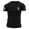 Blue Line Support Those Who Serve T-Shirt - Black 2 Blue Line Support Those Who Serve T-Shirt - Black -Grunt Style Sales GS5829 Men sBlueLineSupportThoseWhoServeTee Black WEB READY