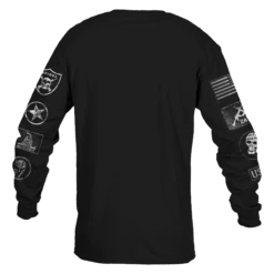 Patch Long Sleeve - Black -Grunt Style Sales GS5835 Men sPatchLongSleeve Black WEB READYBack