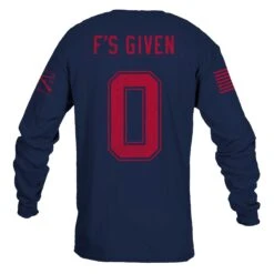 Zero F's Given Long Sleeve - Midnight Navy 17 Zero F's Given Long Sleeve - Midnight Navy -Grunt Style Sales GS5836 Men s Zero F s Given Long Sleeve Navy back WEB READY