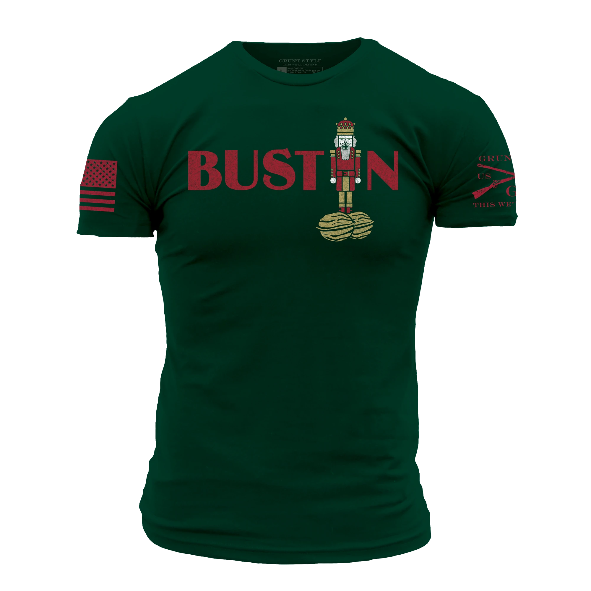 Bustin' T-Shirt - Forest Green 3 Bustin' T-Shirt - Forest Green