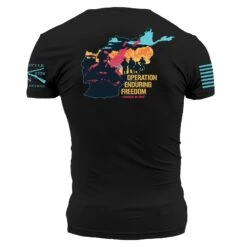 OEF - Forged In Fire T-Shirt - Black -Grunt Style Sales GS5854 Men sForgedInFireOEFTee Black WEB READY BACK