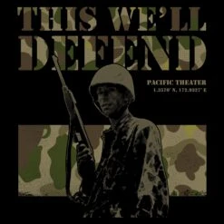 Pacific Theater T-Shirt - Black -Grunt Style Sales GS5863 Men sPacificTheaterTee Black WEB READY ART