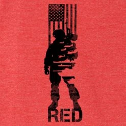 Women's R.E.D. All Forces Relaxed Fit Tee - Red 19 Women's R.E.D. All Forces Relaxed Fit Tee - Red -Grunt Style Sales GS5877 Women sREDAllForcesRelaxedFitTee Red BackArt