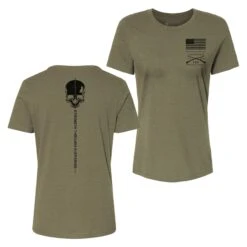 Women's Strength Through Suffering Relaxed Fit T-Shirt - Olive Triblend -Grunt Style Sales GS5883 Women s Strength Through Suffering Relaxed Fit Tee Olive Triblend WEB READY