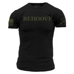 Behoove T-Shirt - Black 17 Behoove T-Shirt - Black -Grunt Style Sales GS5908 Men sBehooveTee Black STANDARD WEB READY FRONT