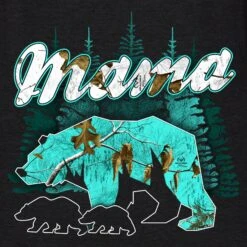 Women's Realtree Xtra® Sea Glass Mama Bear Tank - Black 7 Women's Realtree Xtra® Sea Glass Mama Bear Tank - Black -Grunt Style Sales GS5915 Women sRealtreeXtraSeaGlassMamaBearTank Black WEB READY FrontART