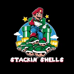 Stackin' Shells T-Shirt - Black -Grunt Style Sales GS5938 Men sStackin ShellsTee Black WEB READY 2023art