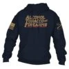 A.T.F. Hoodie - Navy -Grunt Style Sales GS6027 Men sATFHoodie Navy WEB READY front