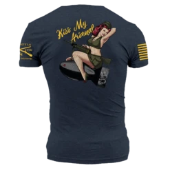 Kiss My Arsenal T-Shirt - Midnight Navy 12 Kiss My Arsenal T-Shirt - Midnight Navy -Grunt Style Sales GS6072 Men sKissMyArsenalT Shirt MidnightNavy WEB READY Back