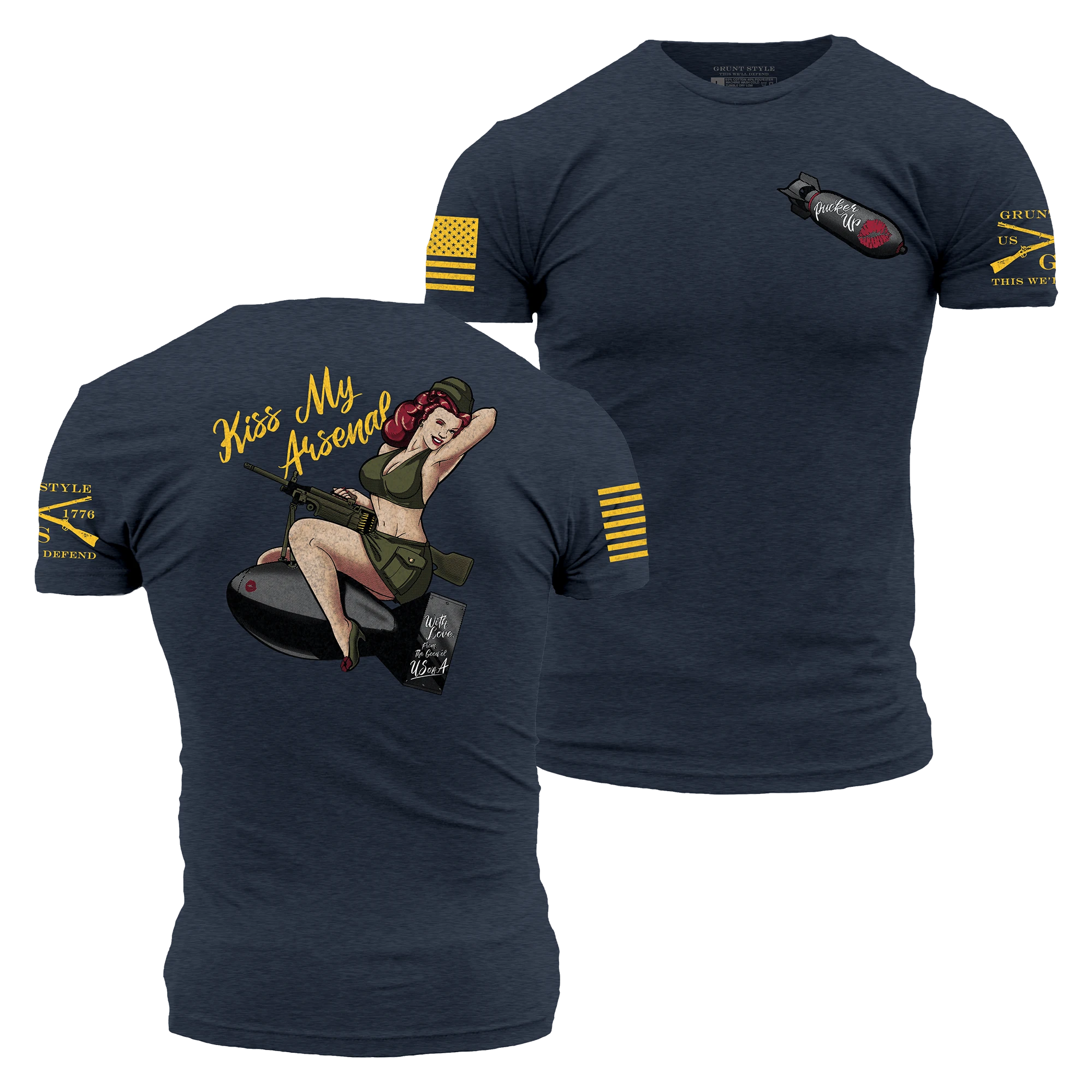 Kiss My Arsenal T-Shirt - Midnight Navy 3 Kiss My Arsenal T-Shirt - Midnight Navy