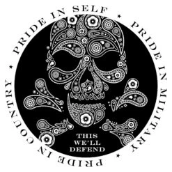 Death Paisley T-Shirt - White -Grunt Style Sales GS6073 Men sDeathPaisleyT Shirt White WEB READY BackArt