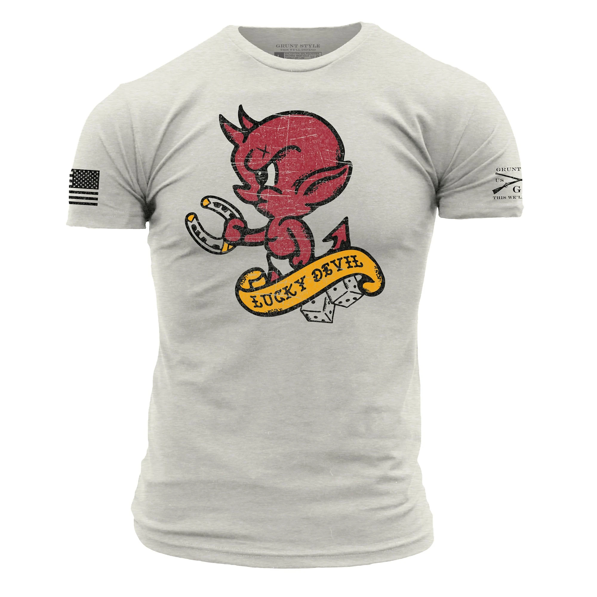 Lucky Devil T-Shirt - Sand 3 Lucky Devil T-Shirt - Sand