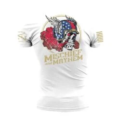 Mischief And Mayhem T-Shirt - White 8 Mischief And Mayhem T-Shirt - White -Grunt Style Sales GS6127 Men sMischiefandMayhemT Shirt White WEB READY 2023bk