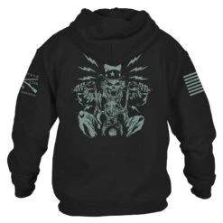 Uncle Sam Freedom Rider Hoodie - Black -Grunt Style Sales GS6150 Men sUncleSamFreedomRiderHoodie Black WEB READY BACK