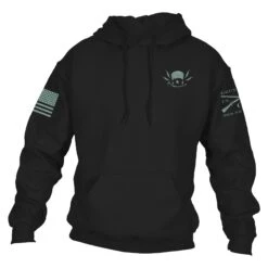 Uncle Sam Freedom Rider Hoodie - Black -Grunt Style Sales GS6150 Men sUncleSamFreedomRiderHoodie Black WEB READY FRONT