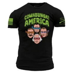 Cowabunga! America T-Shirt - Black