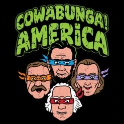 Cowabunga! America T-Shirt - Black 9 Cowabunga! America T-Shirt - Black -Grunt Style Sales GS6157 Men sCowabunga AmericaT Shirt Black WEB READY ART
