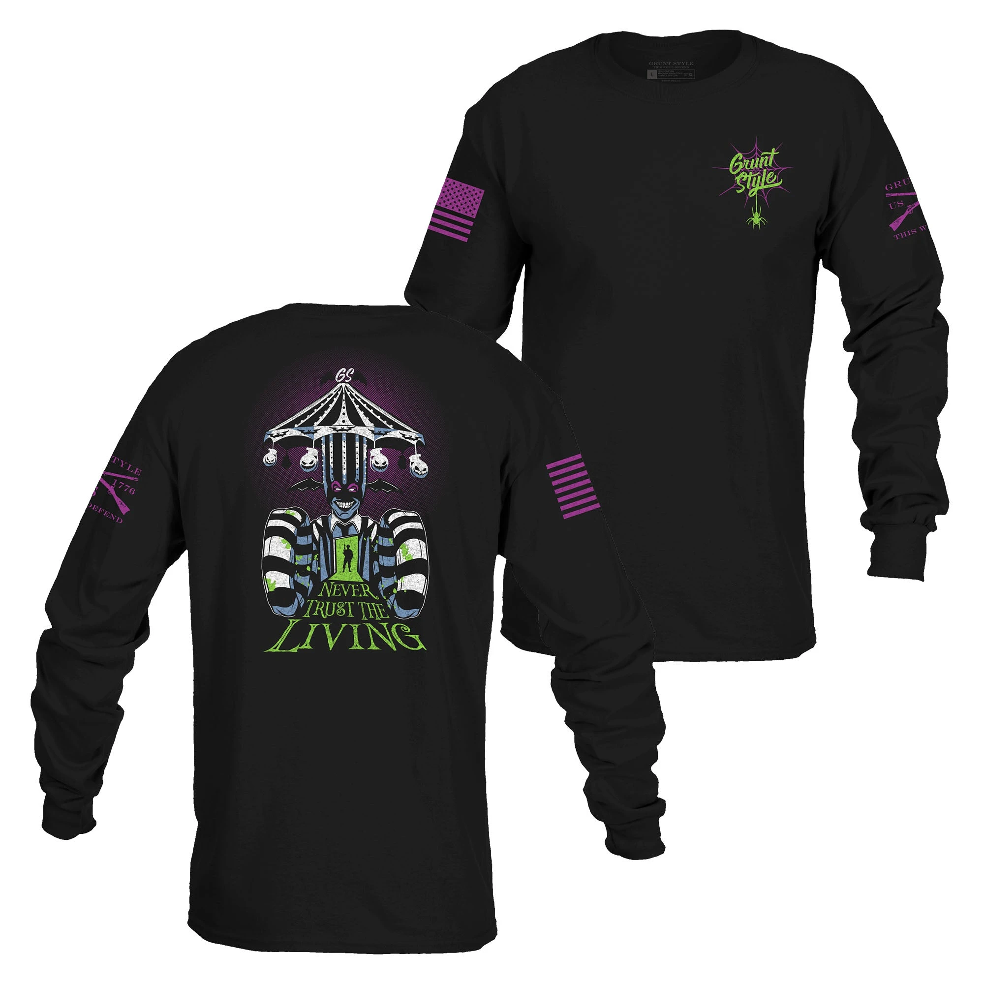 Never Trust The Living Long Sleeve - Black 3 Never Trust The Living Long Sleeve - Black