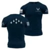 USAF - Formation T-Shirt - Navy 1 USAF - Formation T-Shirt - Navy -Grunt Style Sales GSAF0016 USAF Formation WEB READY min