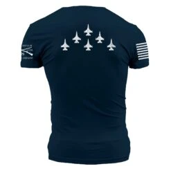 USAF - Formation T-Shirt - Navy -Grunt Style Sales GSAF0016 USAF Formation back WEB READY min
