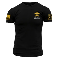 Army Basic Full Logo T-Shirt - Black