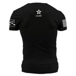 Army American Heroes T-Shirt - Black -Grunt Style Sales GSAR0040 Men sArmyAmericanHeroesT Shirt Black WEB READY Back