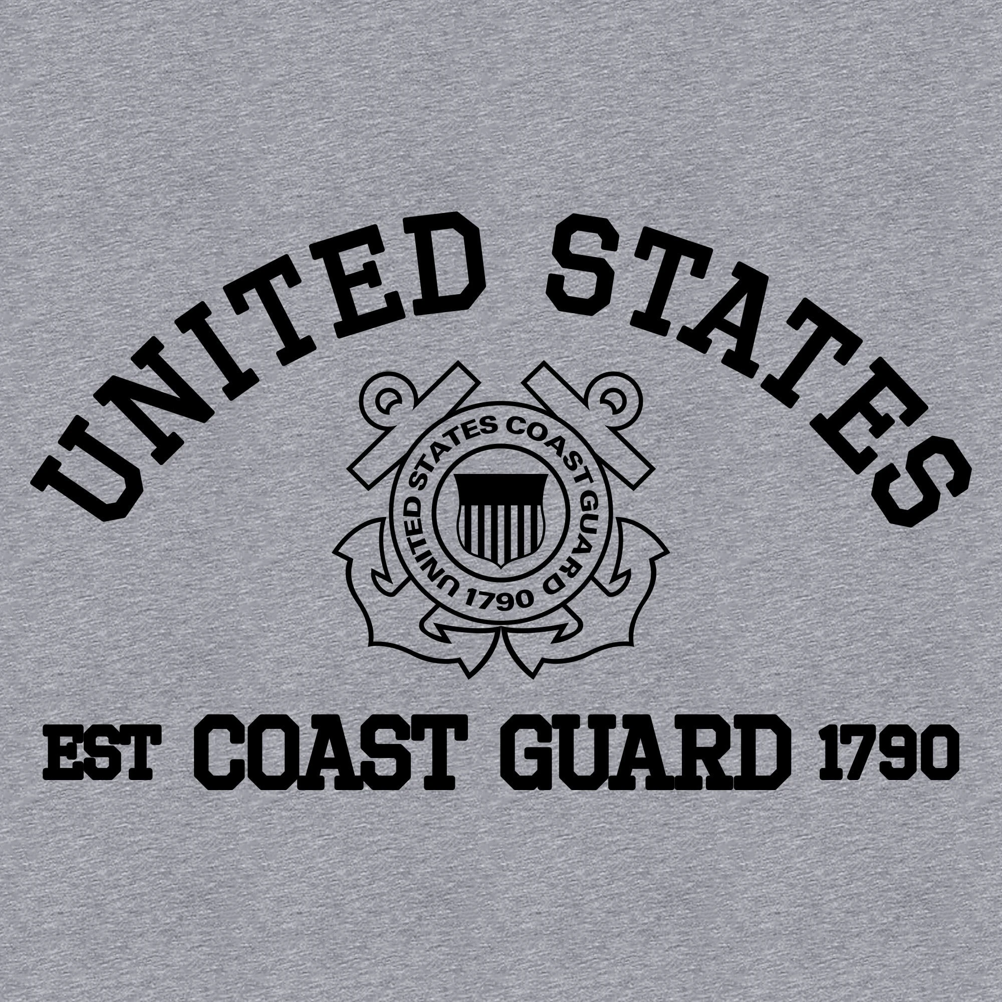 USCG - Est. 1790 T-Shirt - Heather Gray 5 USCG - Est. 1790 T-Shirt - Heather Gray - Image 3