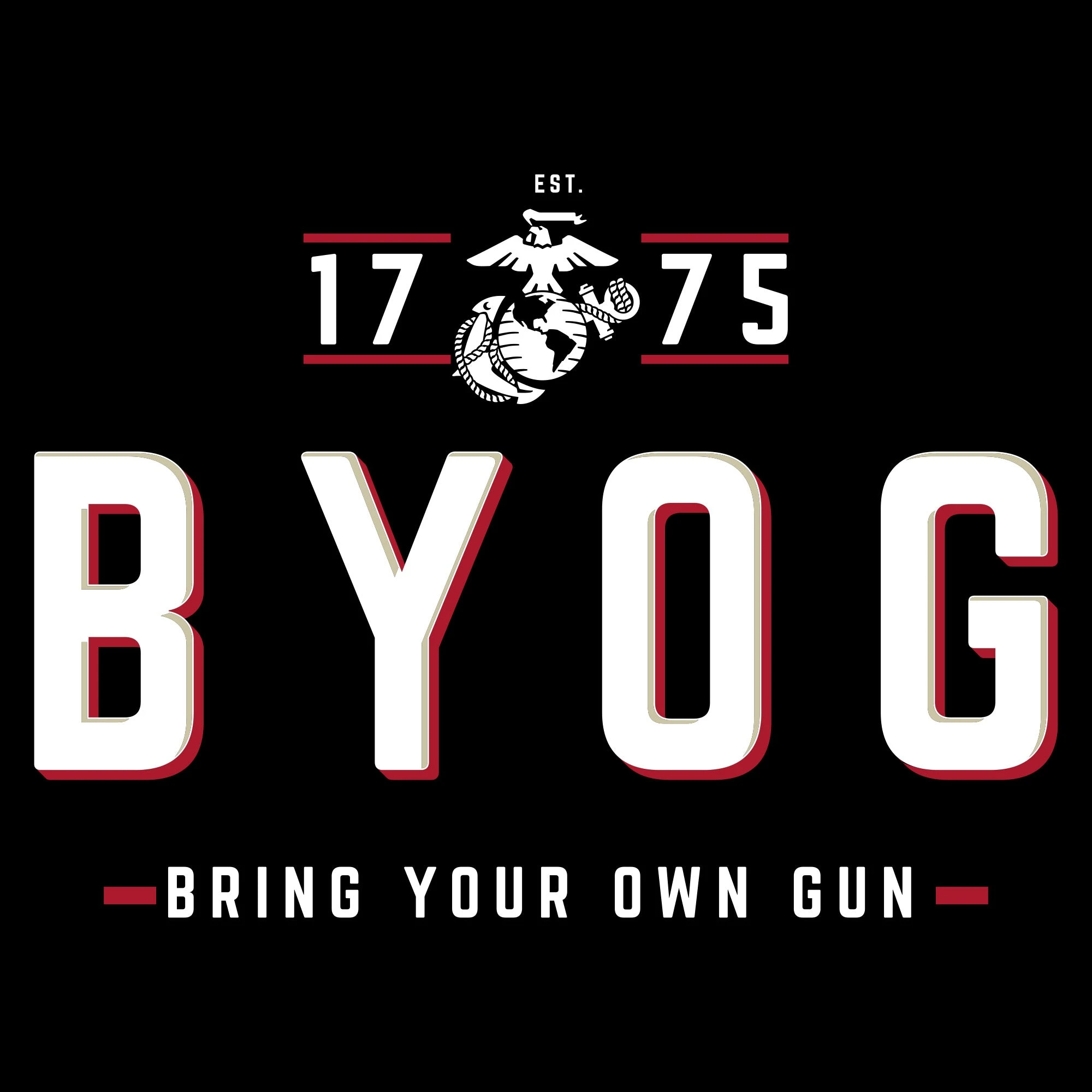 USMC - Tun Tavern - B.Y.O.G. T-Shirt - Black 8 USMC - Tun Tavern - B.Y.O.G. T-Shirt - Black - Image 6