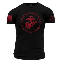 USMC - Regroup T-Shirt - Black -Grunt Style Sales GSMC0104 USMC Regroup STANDARD WEB READY 2022FRONT