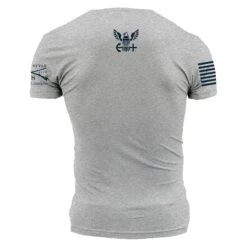 USN - Naval Aviation T-Shirt - Athletic Grey -Grunt Style Sales GSNV0058 USN NavalAviation STANDARD WEB READY BACK min