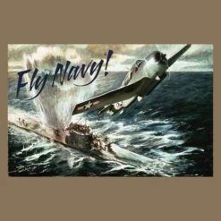 USN - Fly Navy T-Shirt - Tan 14 USN - Fly Navy T-Shirt - Tan -Grunt Style Sales GSNV0060 USN Fly Navy FRONT ARTWORK WEB READY min