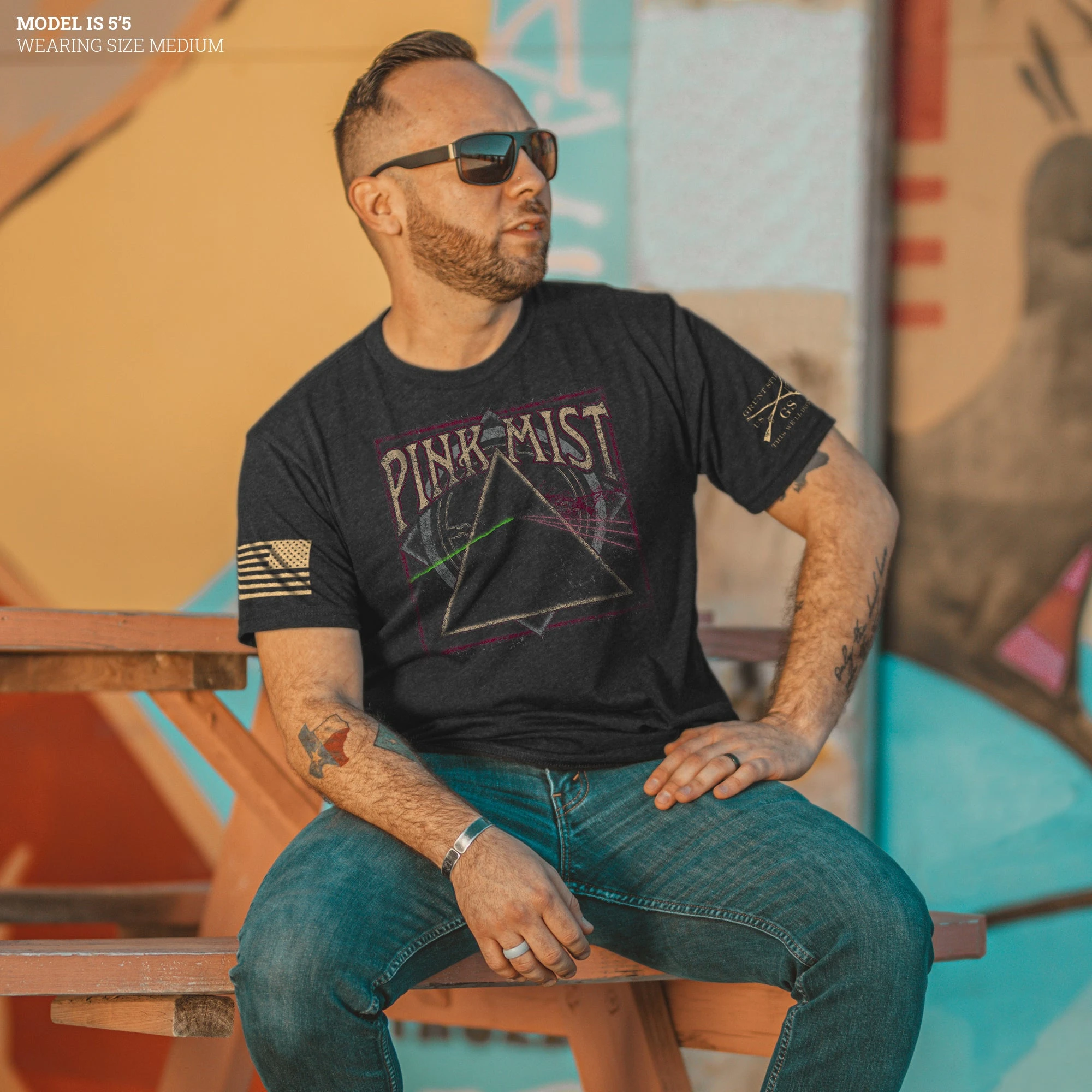 Pink Mist T-Shirt - Vintage Black 4 Pink Mist T-Shirt - Vintage Black - Image 2