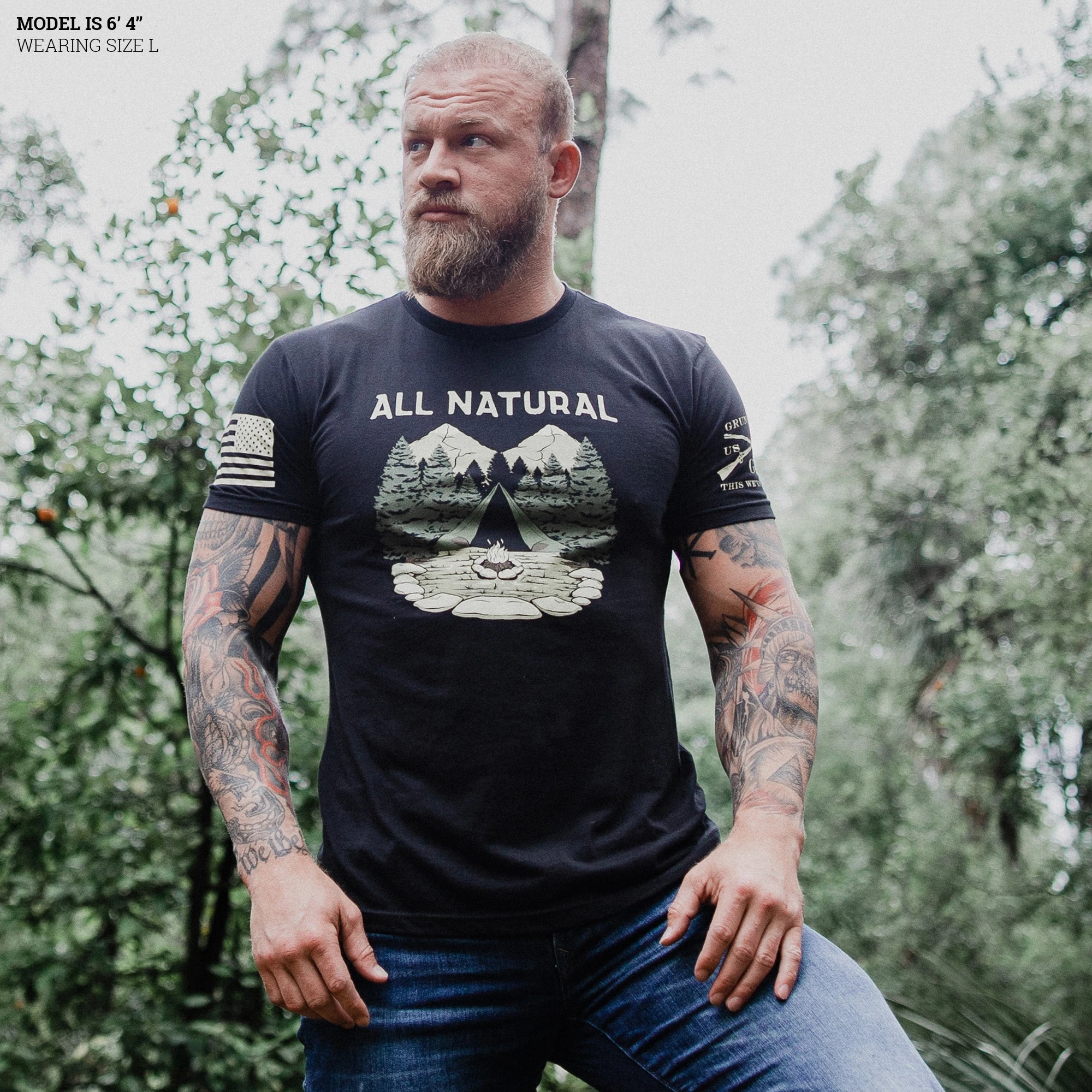 All Natural T-Shirt - Black 5 All Natural T-Shirt - Black - Image 3