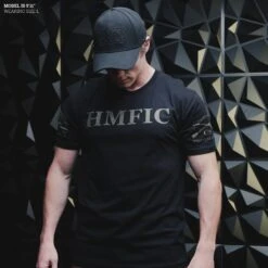 HMFIC T-Shirt - Black -Grunt Style Sales Model Info Poster 2000x2000 GS5355 HMFIC Black 4