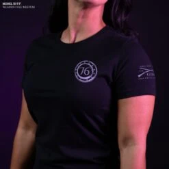 Women's Still I Rise Slim Fit T-Shirt - Black -Grunt Style Sales Model Info Poster 2000x2000 GS5567 StillIRiseWomen sSlimFitTee 2