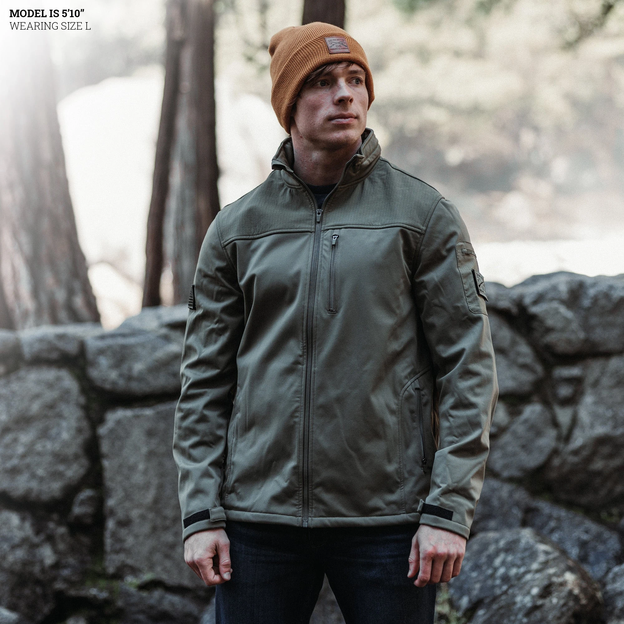 Men's Mission Ready Soft Shell Jacket - Military Green 6 Men's Mission Ready Soft Shell Jacket - Military Green - Image 4