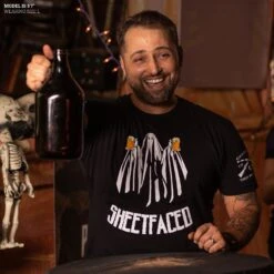 Sheetfaced T-Shirt - Black -Grunt Style Sales Model Info Poster 2000x2000 GS5728Sheetfaced Black 1