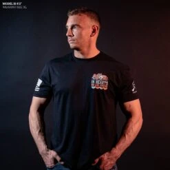 In Hearts We Live Forever T-Shirt - Black -Grunt Style Sales Model Info Poster 2000x2000 GS5735InHeartsWeLiveForever Black