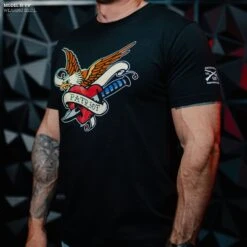 Patriot Ink T-Shirt - Black -Grunt Style Sales Model Info Poster 2000x2000 GS5793PatriotInk Black 1