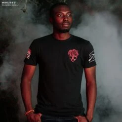 Grim Reaper T-Shirt - Black 11 Grim Reaper T-Shirt - Black -Grunt Style Sales Model Info Poster 2000x2000 GS5738GrimReaper Black 1