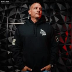 No Sacrifice No Victory Hoodie - Black -Grunt Style Sales Model Info Poster 2000x2000 GS5792NoSacrificeNoVictoryHoodie Black 1