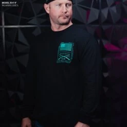 Circuit Skull Long Sleeve - Black 9 Circuit Skull Long Sleeve - Black -Grunt Style Sales Model Info Poster 2000x2000 GS5802CircuitSkullLS Black